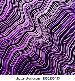 Light Purple, Pink vector template with curved lines. Illustration in halftone style with gradient curves. Design for your business promotion.