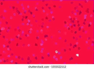 Light Purple, Pink vector template with circles. Illustration with set of shining colorful abstract circles. Design for posters, banners.