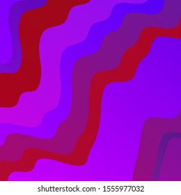 Light Purple, Pink vector template with lines. Colorful illustration with curved lines. Pattern for ads, commercials.