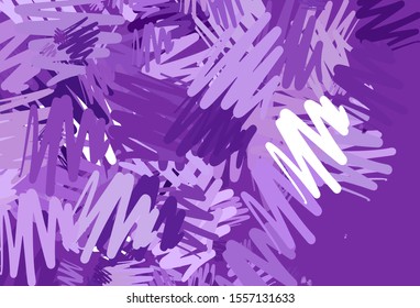 Light Purple, Pink vector template with repeated sticks. Shining colored illustration with sharp stripes. Smart design for your business advert.