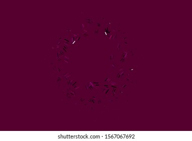 Light Purple, Pink vector template with repeated sticks. Modern geometrical abstract illustration with staves. Backdrop for TV commercials.