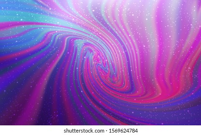 Light Purple, Pink vector template with space stars. Shining illustration with sky stars on abstract template. Smart design for your business advert.