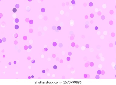 Light Purple, Pink vector template with ice snowflakes. Modern geometrical abstract illustration with snowflakes. Pattern for new year leaflets.