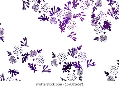 Light Purple, Pink vector template with chaotic shapes. Illustration with colorful gradient shapes in abstract style. Background for a cell phone.