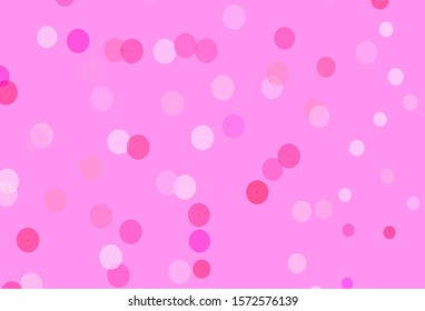 Light Purple, Pink vector template with ice snowflakes. Modern geometrical abstract illustration with snowflakes. New year design for poster, banner.