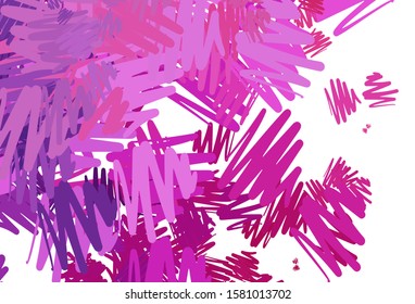 Light Purple, Pink vector template with repeated sticks. Glitter abstract illustration with colorful sticks. Template for your beautiful backgrounds.