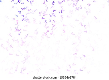 Light Purple, Pink vector template with wry lines. An elegant bright illustration with gradient. Abstract design for your web site.