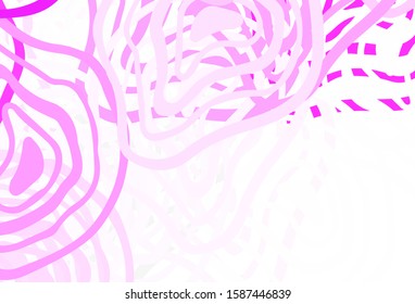 Light Purple, Pink vector template with chaotic shapes. Modern abstract illustration with colorful random forms. Simple design for your web site.