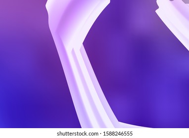 Light Purple, Pink vector template with bent lines. A completely new colorful illustration in simple style. A completely new template for your design.