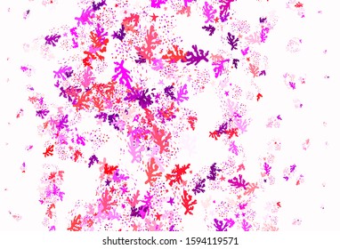 Light Purple, Pink vector template with chaotic shapes. Colorful chaotic forms with gradient in modern style. Simple design for your web site.