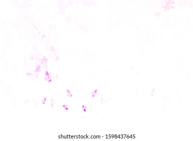 Light Purple, Pink vector template with chaotic shapes. Decorative design in abstract style with random forms. Simple design for your web site.