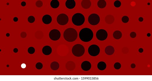 Light Purple, Pink vector template with circles. Glitter abstract illustration with colorful drops. Pattern for websites.