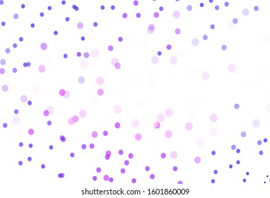 Light Purple, Pink vector template with ice snowflakes. Colorful snowflakes with gradient on abstract background. Pattern for new year ad, booklets.