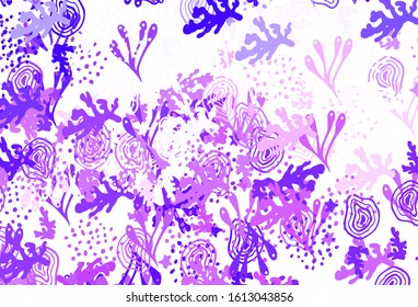 Light Purple, Pink vector template with chaotic shapes. Colorful chaotic forms with gradient in modern style. Best smart design for your business.
