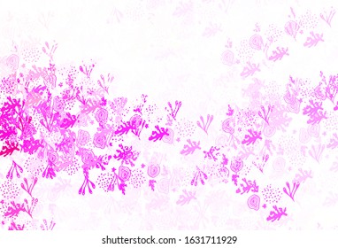 Light Purple, Pink vector template with chaotic shapes. Illustration with colorful gradient shapes in abstract style. Simple design for your web site.