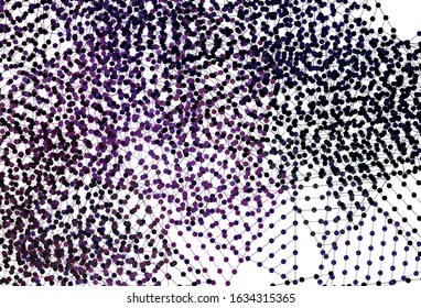 Light Purple, Pink vector template with crystals, circles. Circles, lines on abstract background with colorful gradient. Pattern for commercials.