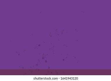 Light Purple, Pink vector template with crystals, circles. Abstract gradient illustration with circles, triangles. Pattern for booklets, leaflets