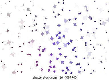 Planta vectorial rosa pálido con estrellas del cielo. Dibujo abstracto geométrico moderno con estrellas. Patrón para sitios web de astrología.