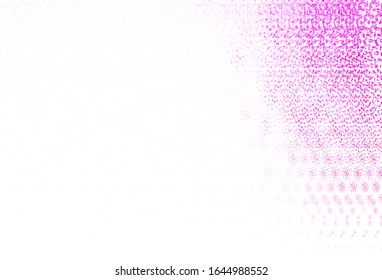 Planta vectorial rosa pálido con círculos. Ilustración abstracta brillante con gotas borrosas de lluvia. Patrón de anuncios futuristas, folletos.