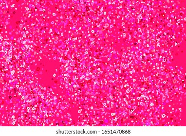 Light Purple, Pink vector template with chaotic shapes. Colorful chaotic forms with gradient in modern style. Elegant design for wallpapers.