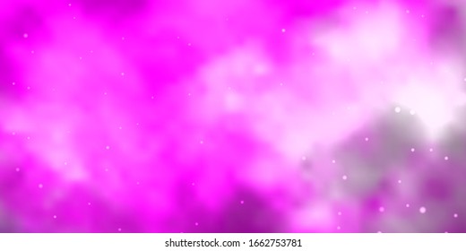 Planta vectorial rosa pálido con estrellas de neón. Diseño decorativo deslucido y de estilo sencillo con estrellas. Mejor diseño para tu anuncio, afiche, banner.
