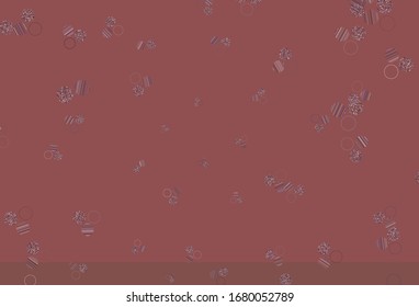 Light Purple, Pink vector template with circles. Blurred decorative design in abstract style with bubbles. Pattern for beautiful websites.