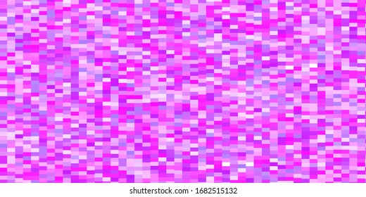 Light Purple, Pink vector template in rectangles. Abstract gradient illustration with colorful rectangles. Pattern for business booklets, leaflets