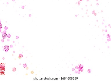 Light Purple, Pink vector template with chaotic shapes. Colorful chaotic forms with gradient in modern style. Simple design for your web site.