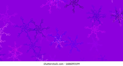 Light Purple, Pink vector template with lines. Bright sample with colorful bent lines, shapes. Template for your UI design.