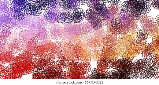 Light Purple, Pink vector template with abstract forms. Colorful abstract forms with gradient in simple style. Modern design for your ads.