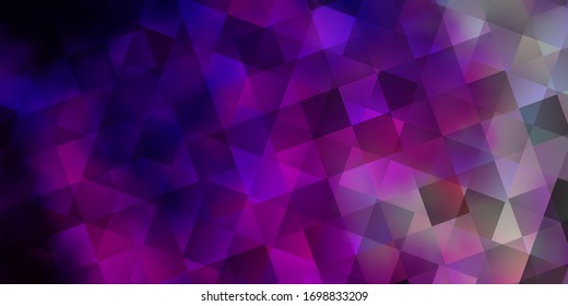 Planta vectorial rosa pálido con cristales, cuadrados. Líneas, rhombus con gradiente colorido. Mejor diseño para afiches, banners.