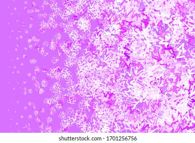 Light Purple, Pink vector template with lines. Brand new colorful illustration in simple style. Abstract style for your business design.