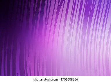 Plantilla vectorial rosa pálido con líneas curvas. Dibujo colorido brillante en un estilo de curva simple. Mejor diseño para su negocio.