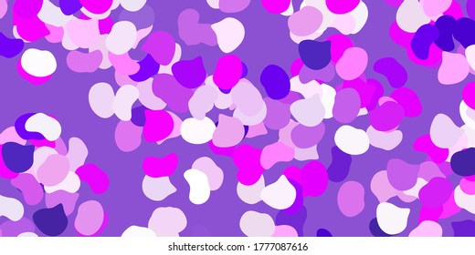 Plantilla vectorial rosa y púrpura claro con formas abstractas. Formas abstractas coloridas con gradiente de estilo sencillo. Diseño inteligente para su negocio.