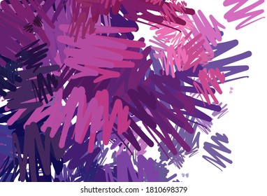 Light Purple, Pink vector template with repeated sticks. Blurred decorative design in simple style with lines. Pattern for ad, booklets, leaflets.