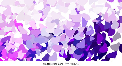 Light purple, pink vector template with abstract forms. Illustration with colorful shapes in abstract style. Smart design for your business.