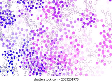 Light Purple, Pink vector template with artificial intelligence structure. Shining illustration with AI shapes on abstract template. Pattern for  poster, banner of technology.