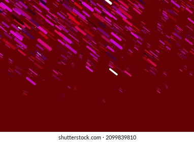 Light Purple, Pink vector template with repeated sticks. Glitter abstract illustration with colored sticks. Pattern for websites, landing pages.