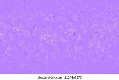 Light Purple, Pink vector template with artificial intelligence structure. Shining colorful illustration with real structure of AI. Pattern for  poster, banner of technology.