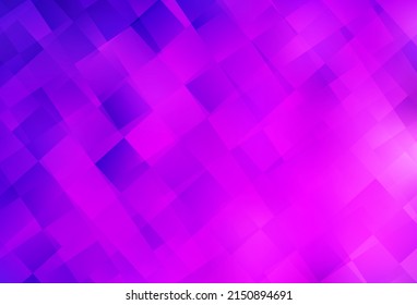 Light Purple, Pink vector template with rhombus. Glitter abstract illustration with rectangular shapes. Pattern can be used for websites.