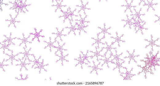 Light Purple, Pink vector template with curved lines. Colorful illustration in abstract style with bent lines. Template for your UI design.