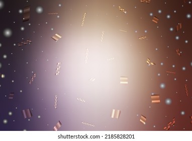 Light Purple, Pink vector template in carnival style. A Smart Illustration with gradient Christmas elements. Pattern for booklets, leaflets of education.