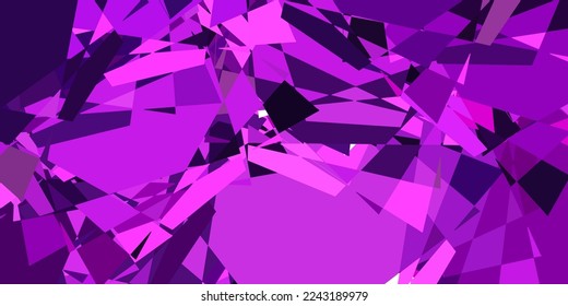 Planta vectorial rosa pálido con formas triangulares. Diseño sencillo de estilo abstracto con triángulos, líneas. Material de las páginas de aterrizaje.