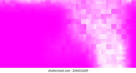 Plantilla vectorial rosa y púrpura claro con rectángulos. Diseño inteligente en un estilo abstracto con un conjunto de rectángulos de gradiente. Una textura para papeles pintados, baldosas y paredes.