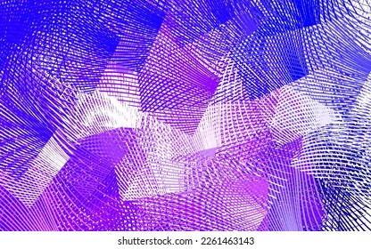 Púrpura claro, plantilla de vector rosa con líneas. Ilustración abstracta de gradiente moderno con líneas de banda. Nueva composición para tu libro de marcas.