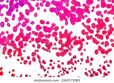 Light Purple, Pink vector template with abstract lines. Shining illustration, which consist of blurred lines, circles. A completely new marble design for your business.