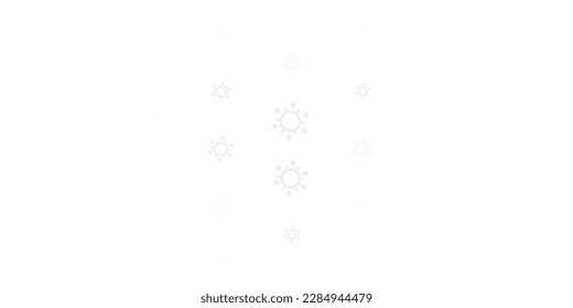 Planta vectorial rosa claro púrpura con signos de gripe. Diseño simple en estilo abstracto con formas de infección. Mejor diseño para eventos de cuarentena.