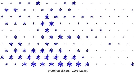 Light Purple, Pink vector template with flu signs. Simple design in abstract style with infection forms. Best design for quarantine events.