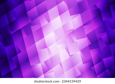 Light Purple, Pink vector template with rhombus. Rectangles on abstract background with colorful gradient. Smart design for your business advert.