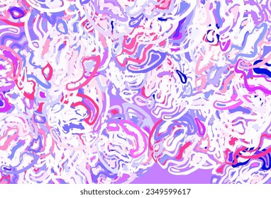 Planta vectorial rosa pálido con formas caóticas. Diseño decorativo en estilo abstracto con formas aleatorias. Fondo para un teléfono móvil.
